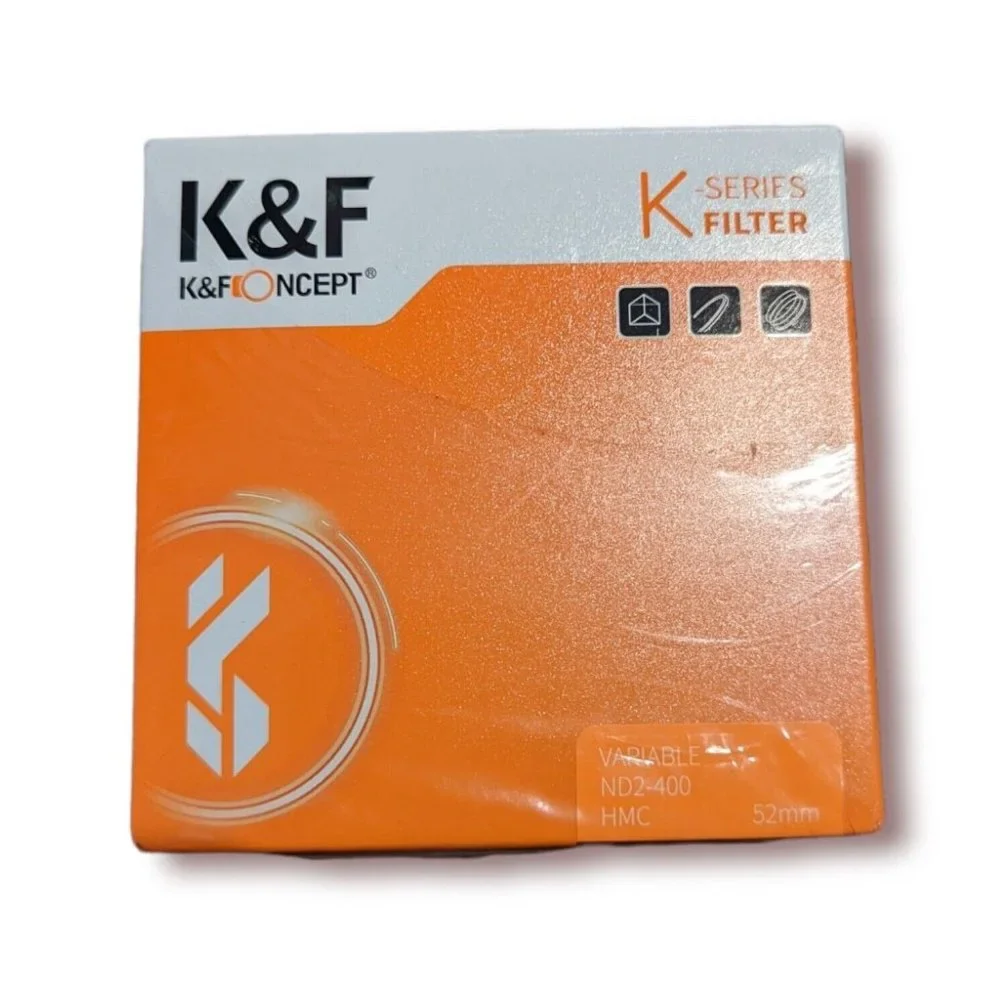 K&F Concept Lens Filter 52mm Variable Neutral Density ND2-400 Canon EF 50mm F1.8